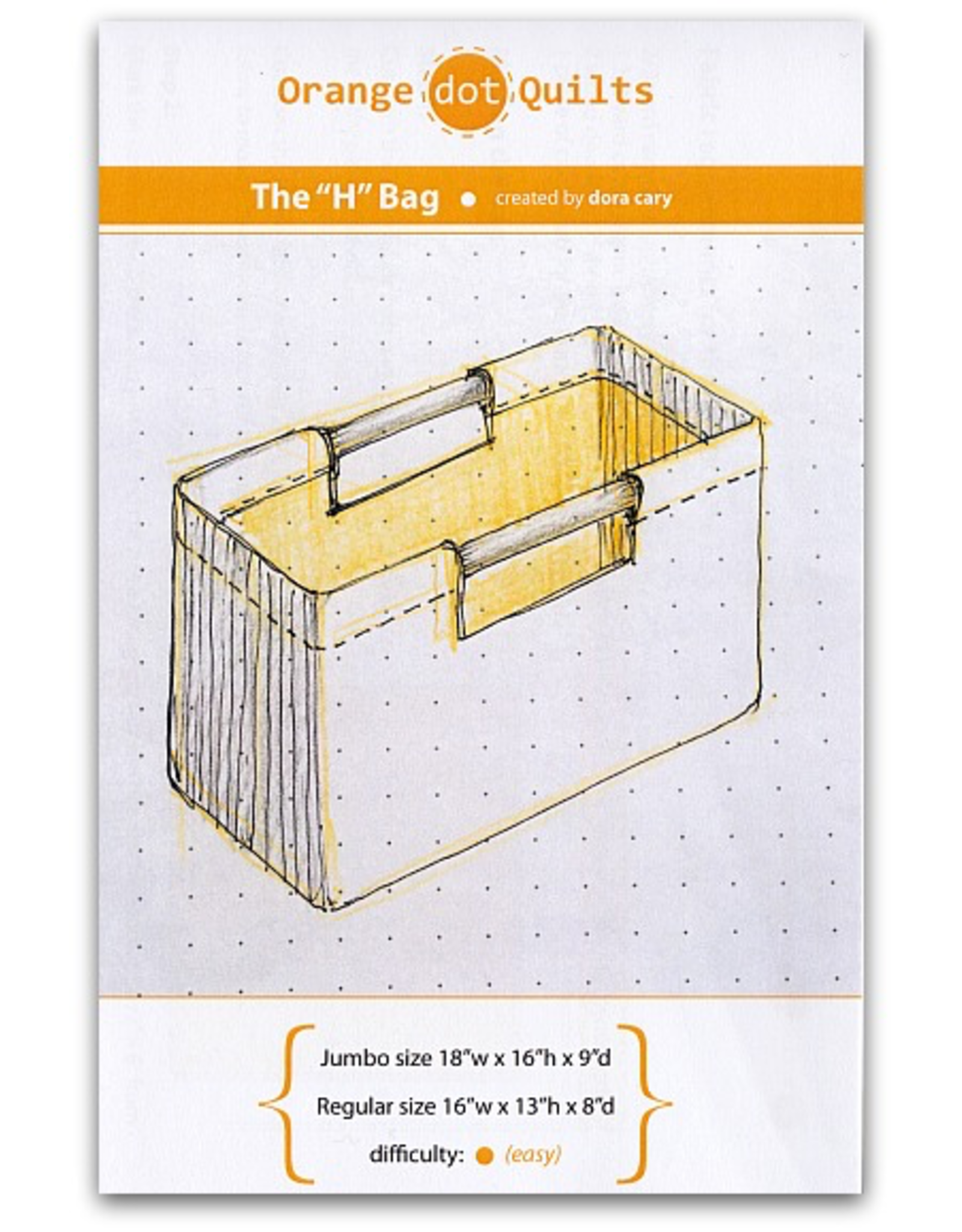 Orange Dot Quilts The H-Bag Pattern