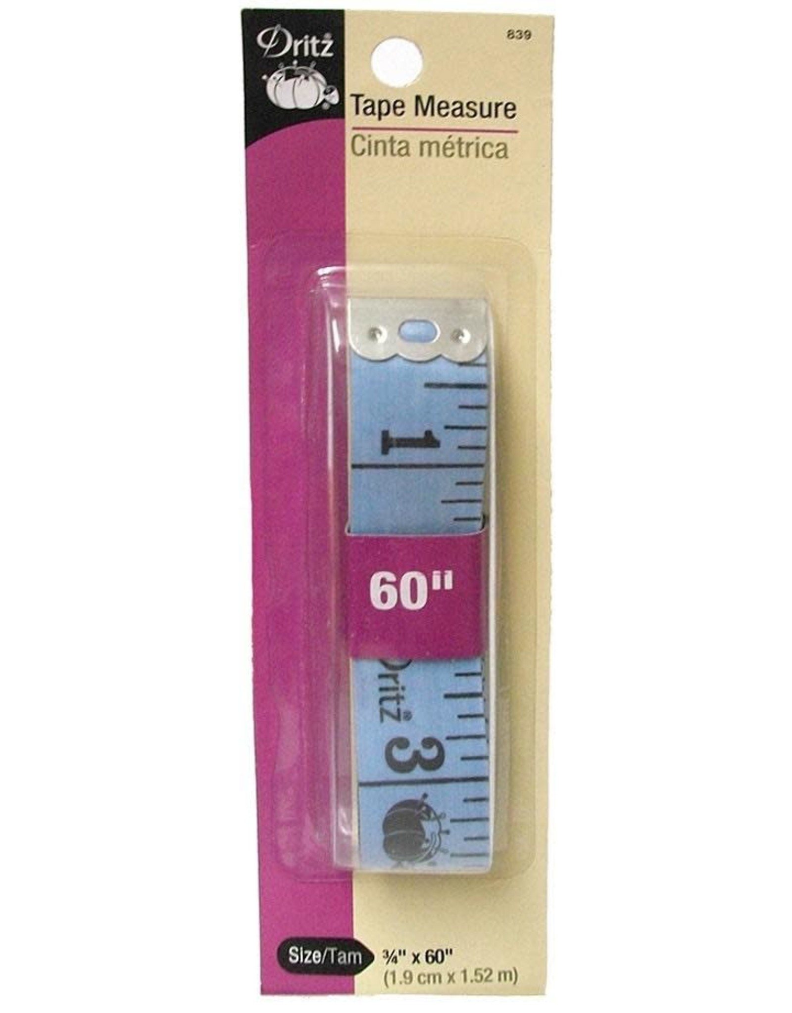 Dritz ON ORDER-Vinyl Tape Measure, Color: Blue