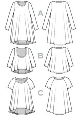 Closet Case Patterns Ebony T-Shirt & Knit Dress Pattern