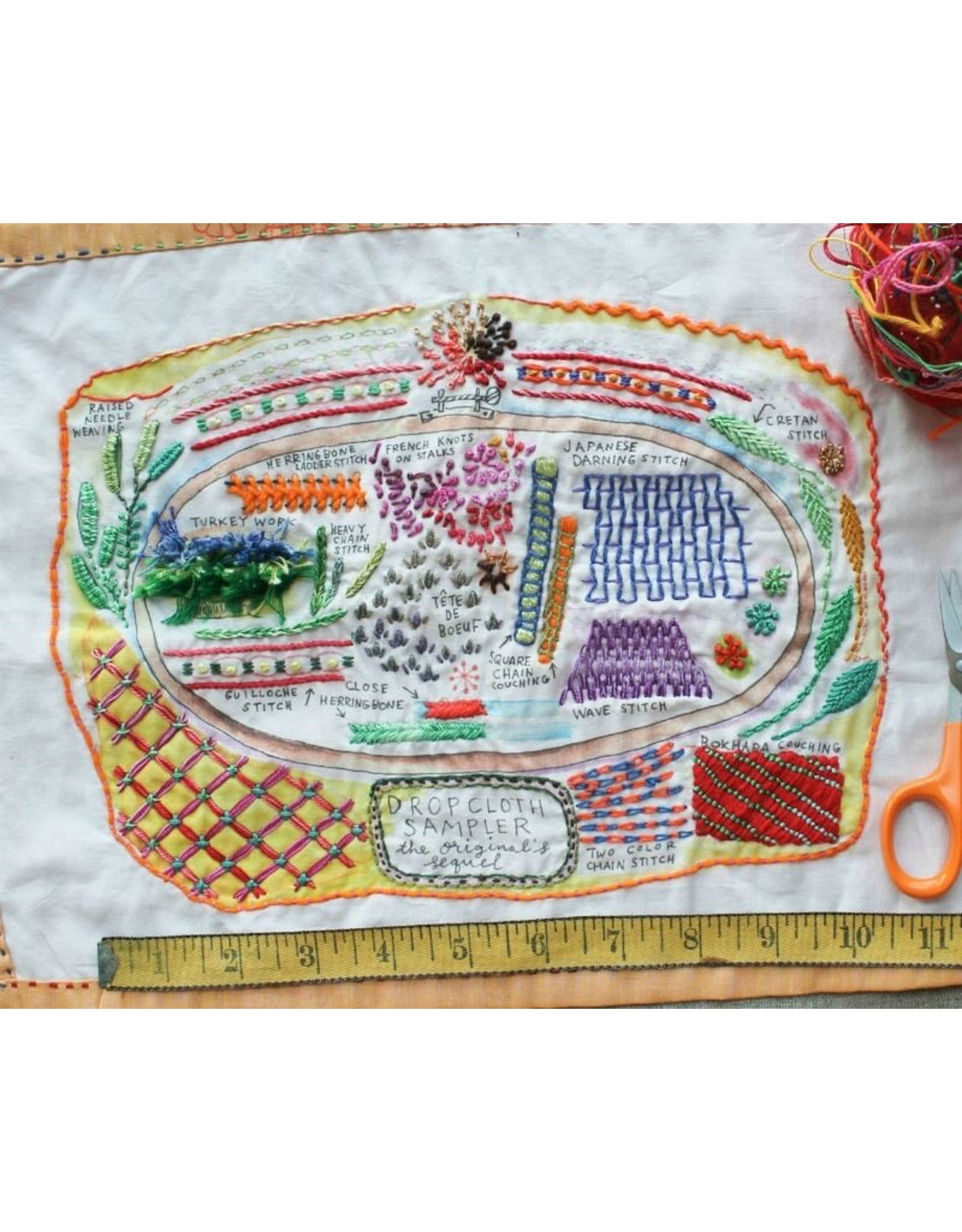 Dropcloth Samplers Sequel Sampler, Embroidery Sampler