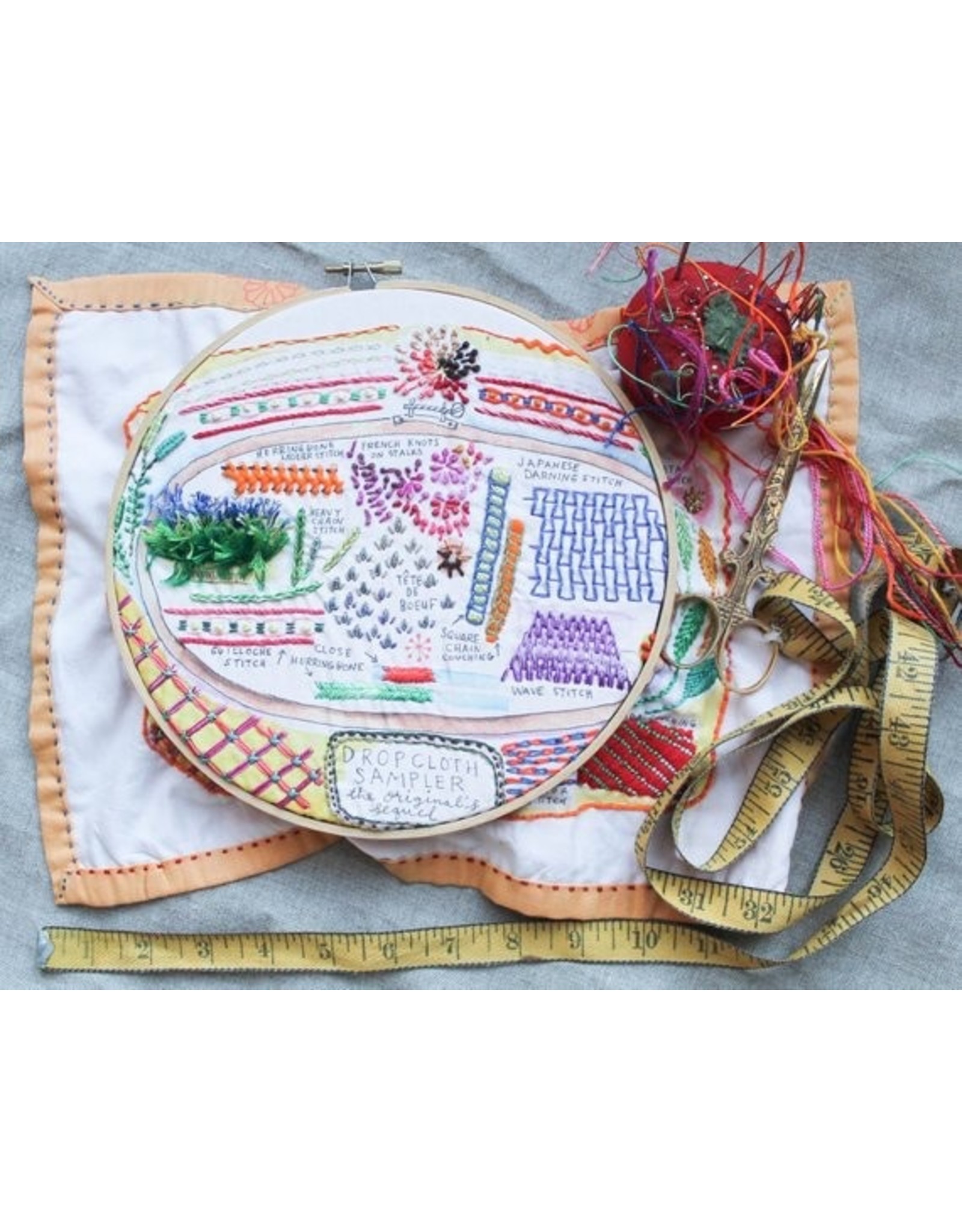 Dropcloth Samplers Sequel Sampler, Embroidery Sampler