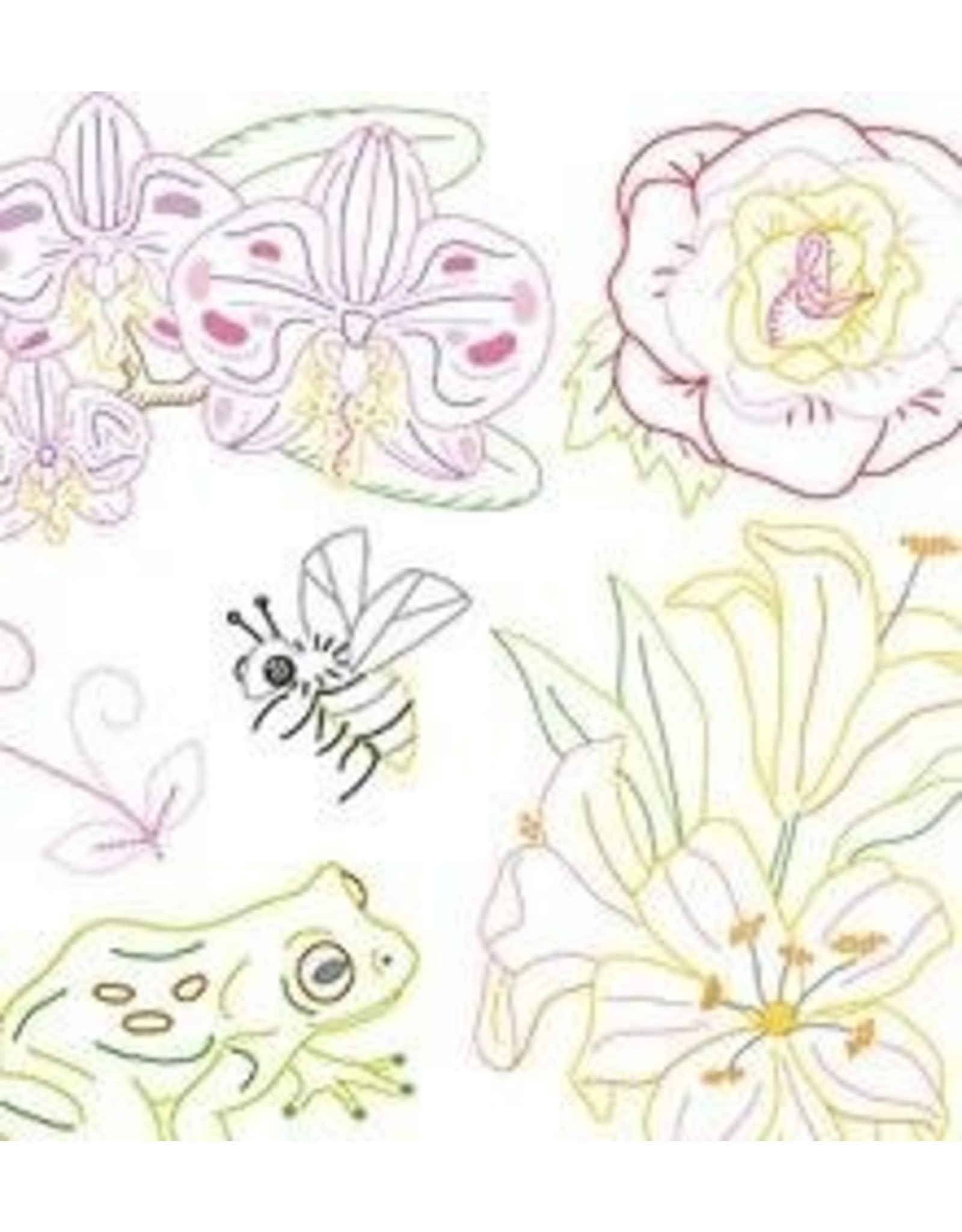 Sublime Stitching Embroidery Iron-On Transfers, Little Blooms