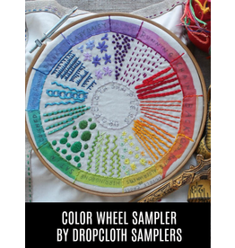 Dropcloth Samplers Color Wheel Sampler, Embroidery Sampler