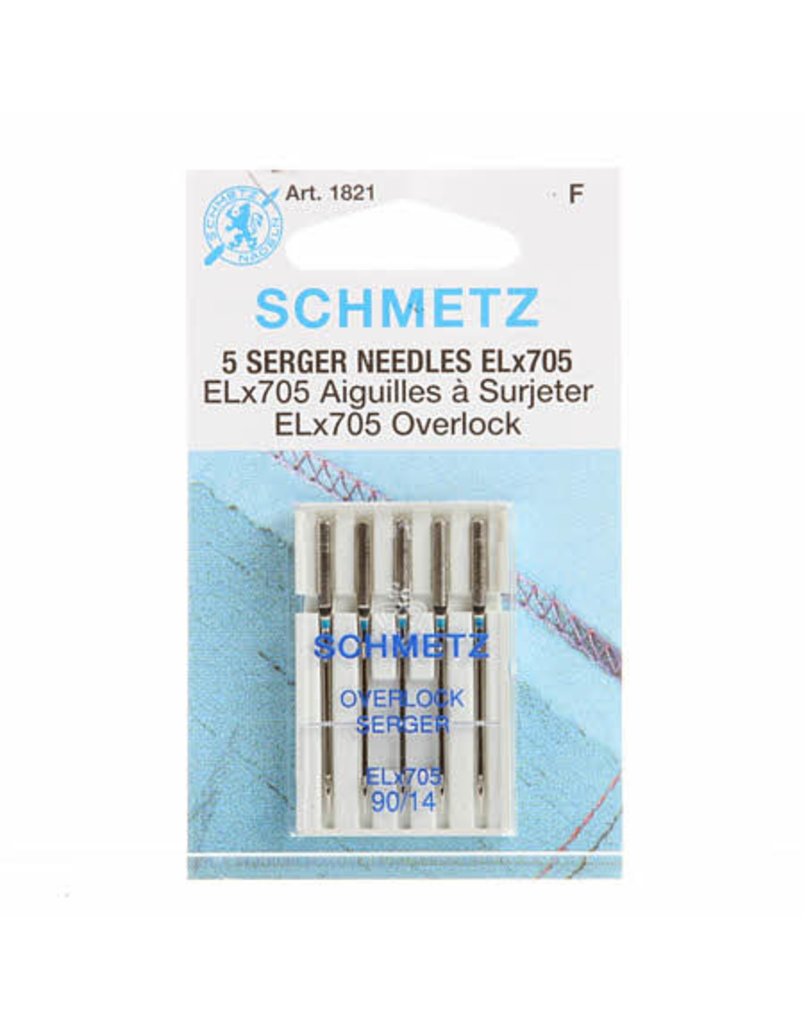 Schmetz Schmetz 1821 Serger Needles ELx705 Overlock Needles - 5 count