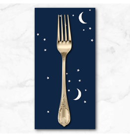 PD's Andover Collection Moon and Stars in Navy, Dinner Napkin