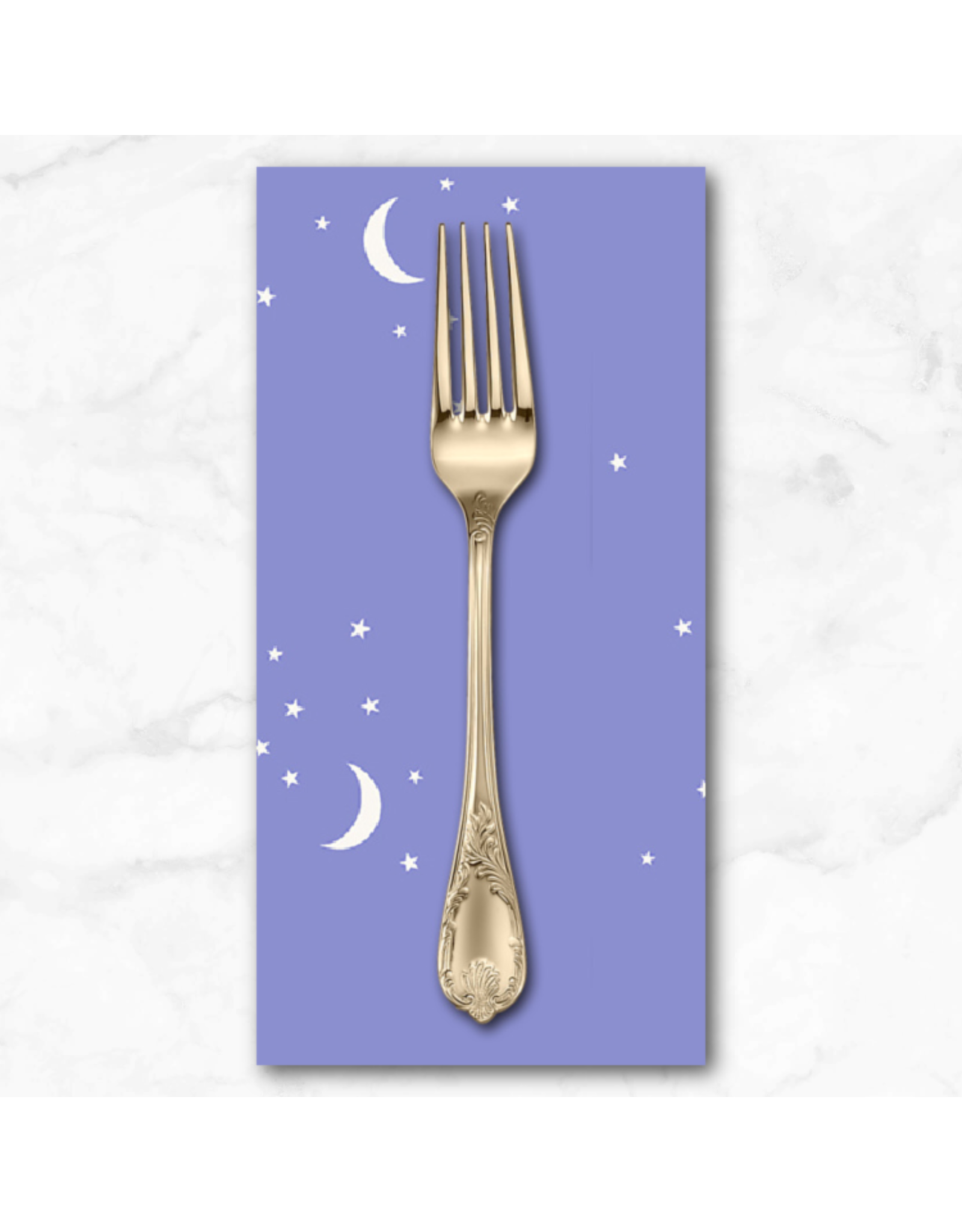 PD's Andover Collection Moon and Stars in Periwinkle, Dinner Napkin
