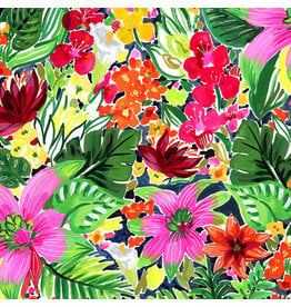 August Wren Paradise Found, Jungle Floral in Multi, Fabric Half-Yards