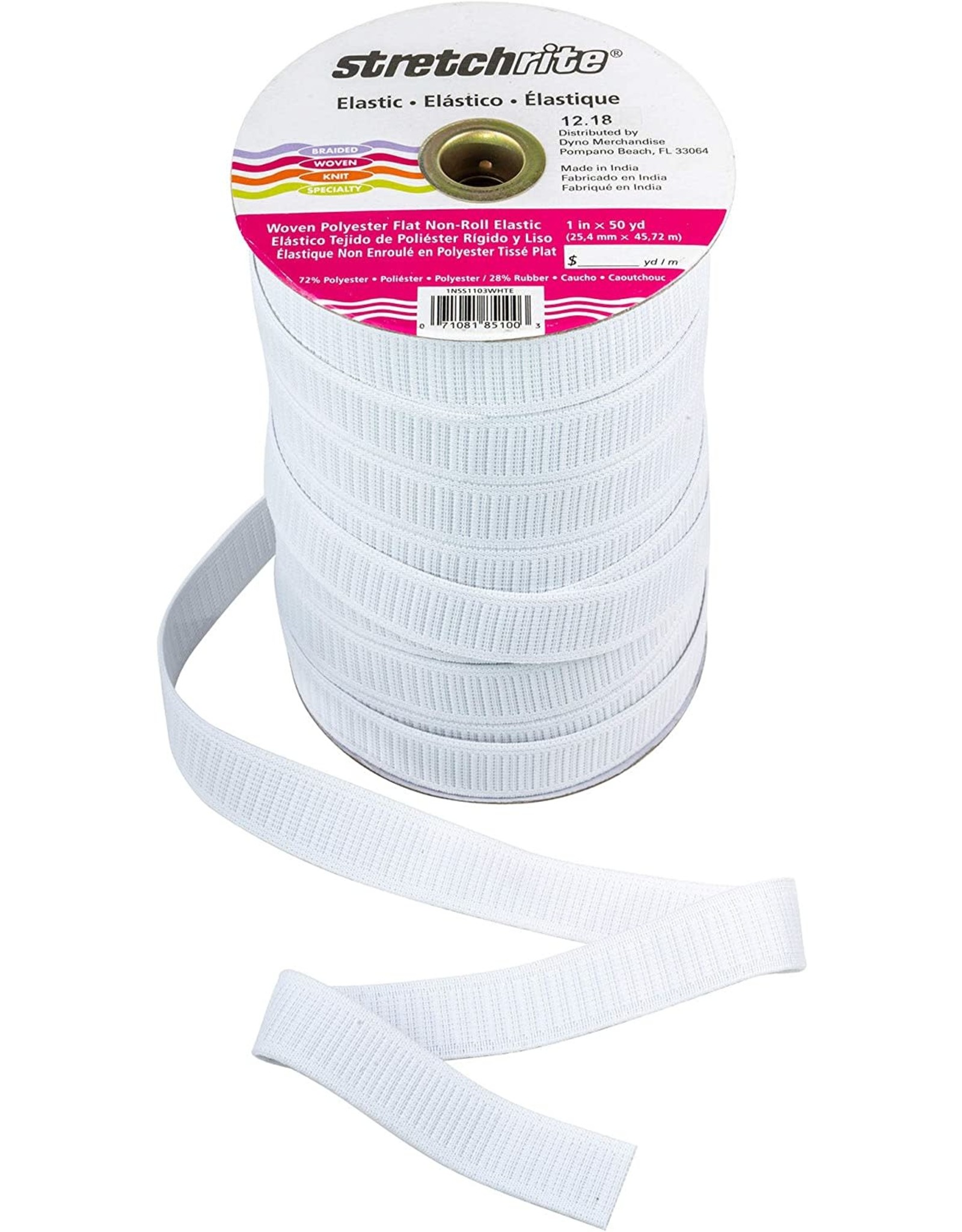 Stretchrite Stretchrite Woven Non-Roll Elastic 1 inch wide, by the yard
