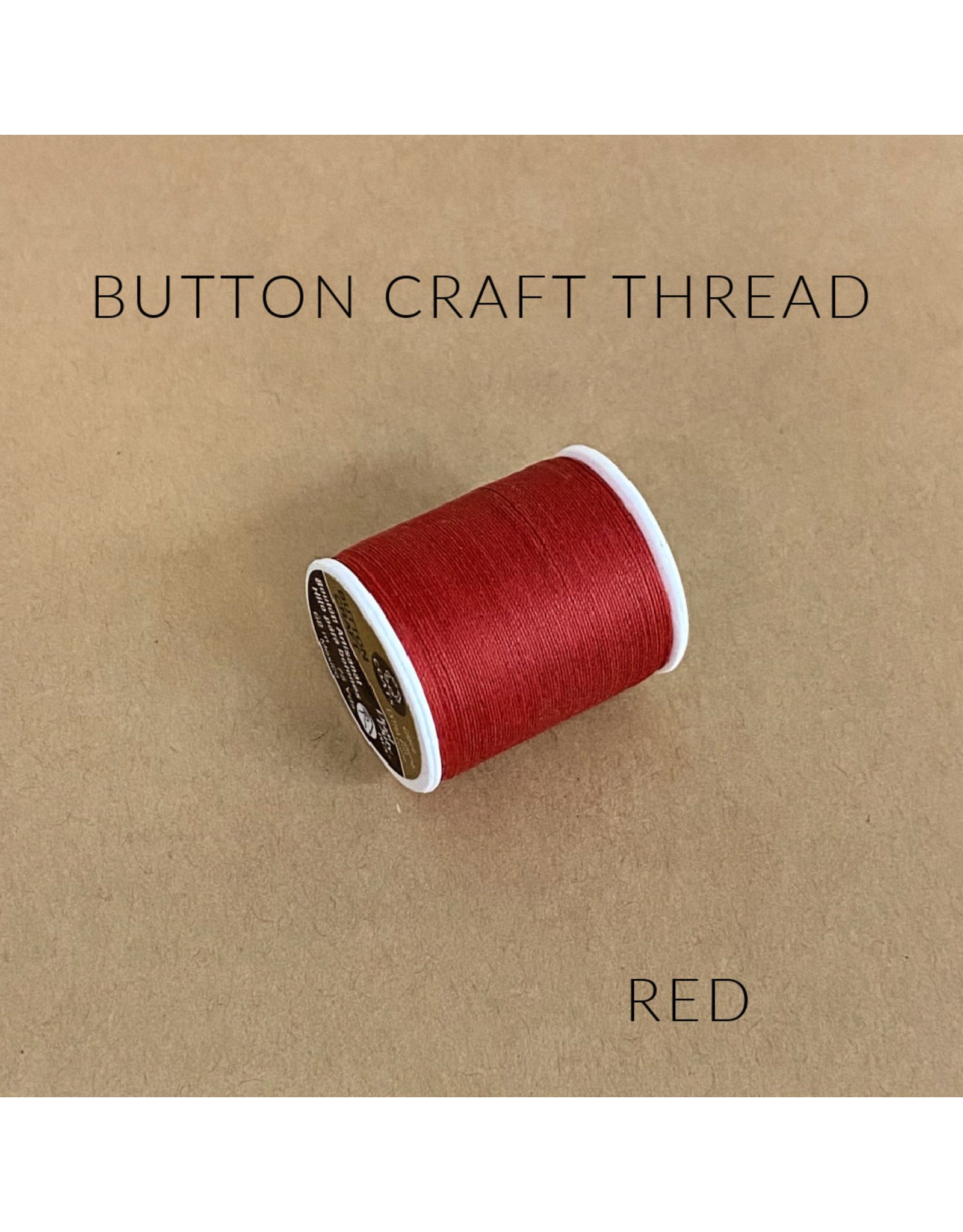 Button Craft Thread, Super Strong, Red - Picking Daisies