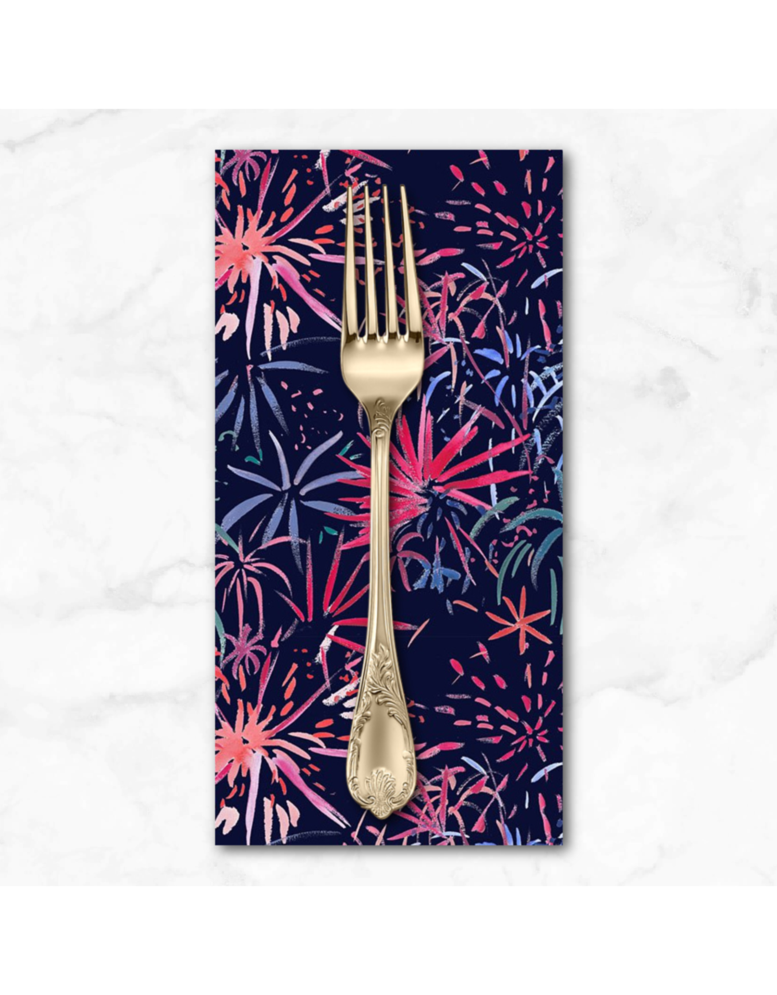 PD's Dear Stella Collection American Summer, Fireworks in Multi, Dinner Napkin