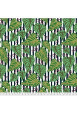 PD's Kathy Doughty Collection Earth Made Paradise, Tropical Leaf in Cool, Dinner Napkin