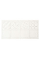 Japan Import ON ORDER-Sashiko Cloth, Makes 4 Coasters in White