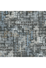 Northcott City Lights, Small Squares in Mid Gray, Fabric Half-Yards