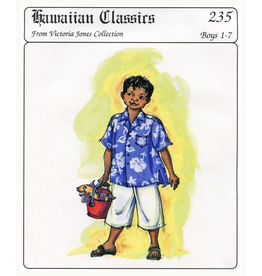 Victoria Jones Collection Hawaiian Classics, Boy's Aloha Shirt Sewing Pattern