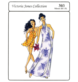 Victoria Jones Collection ON SALE - Hawaiian Classics, Misses Pareau Sewing Pattern