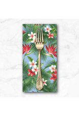 PD's Sevenberry Collection Island Paradise, Bird of Paradise in Blue, Dinner Napkin