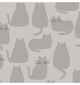 Sarah Golden Whiskers and Dash, Whiskers in Concrete, Fabric Half-Yards