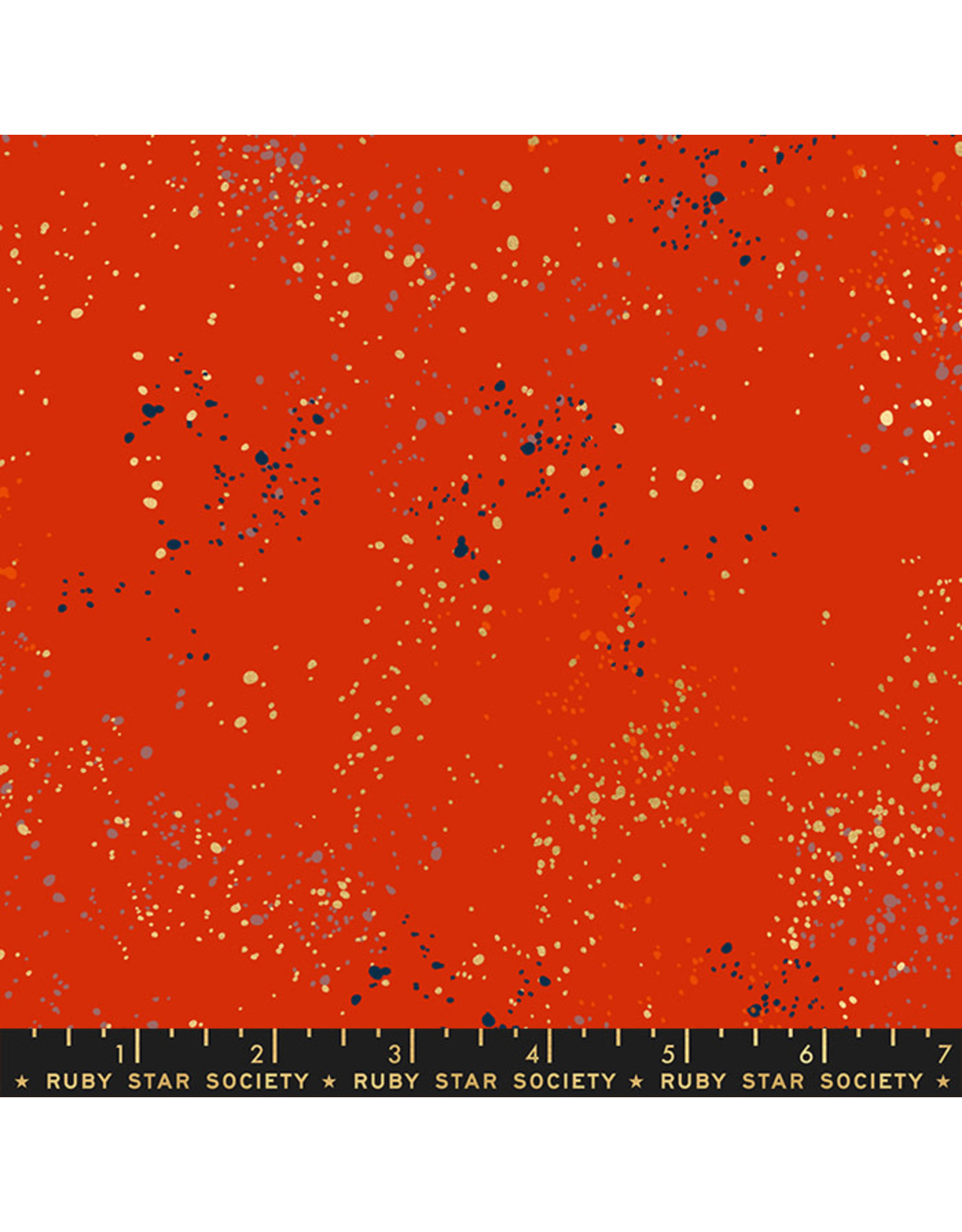 Rashida Coleman-Hale Ruby Star Society, Speckled New in Poinsettia, Fabric Half-Yards
