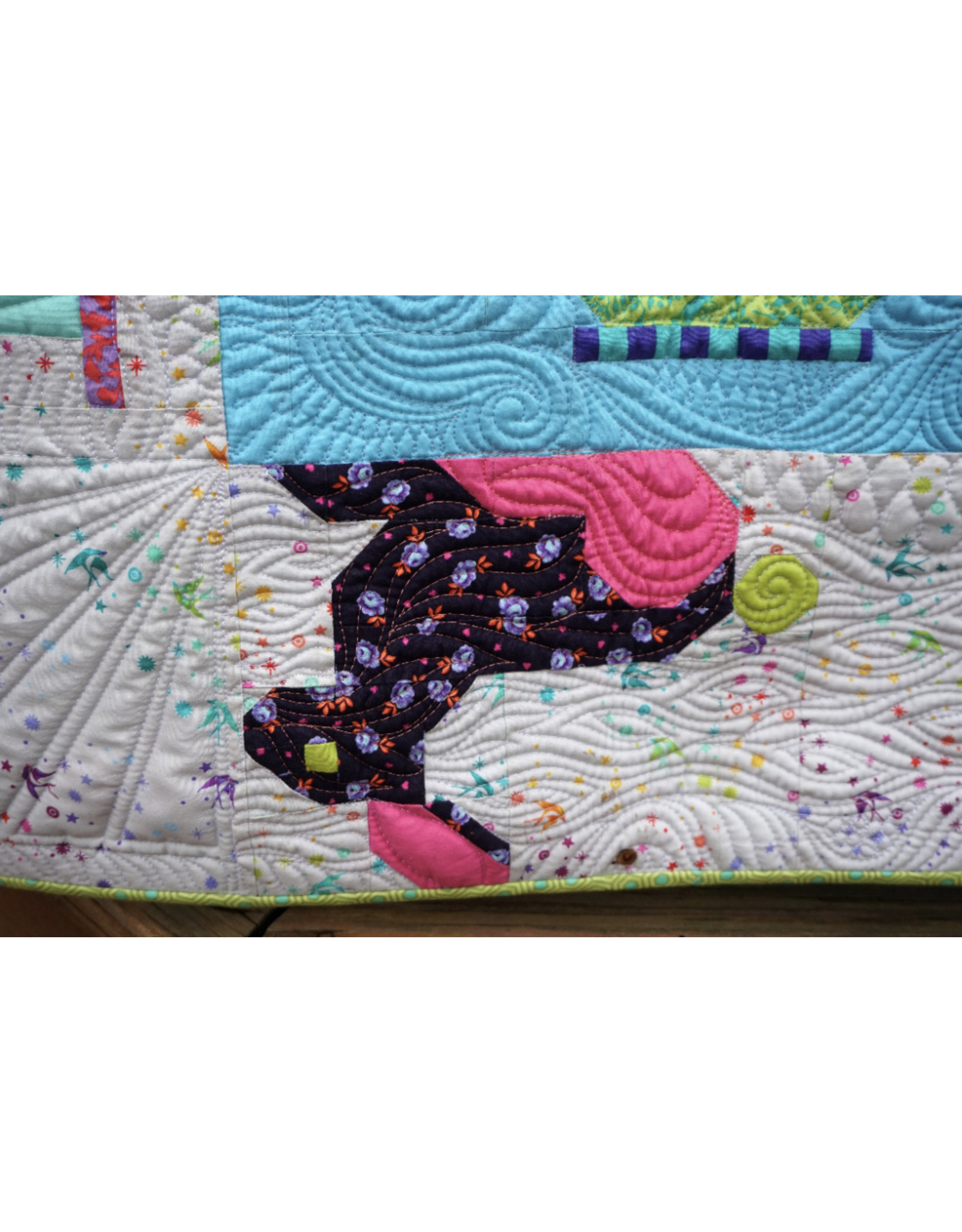 Tula Pink ON SALE-Mad Hatter's Tea Party Quilt Kit, from Tula Pink's Curiouser and Curiouser