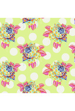 Tula Pink Curiouser and Curiouser, Painted Roses in Sugar, Fabric Half-Yards