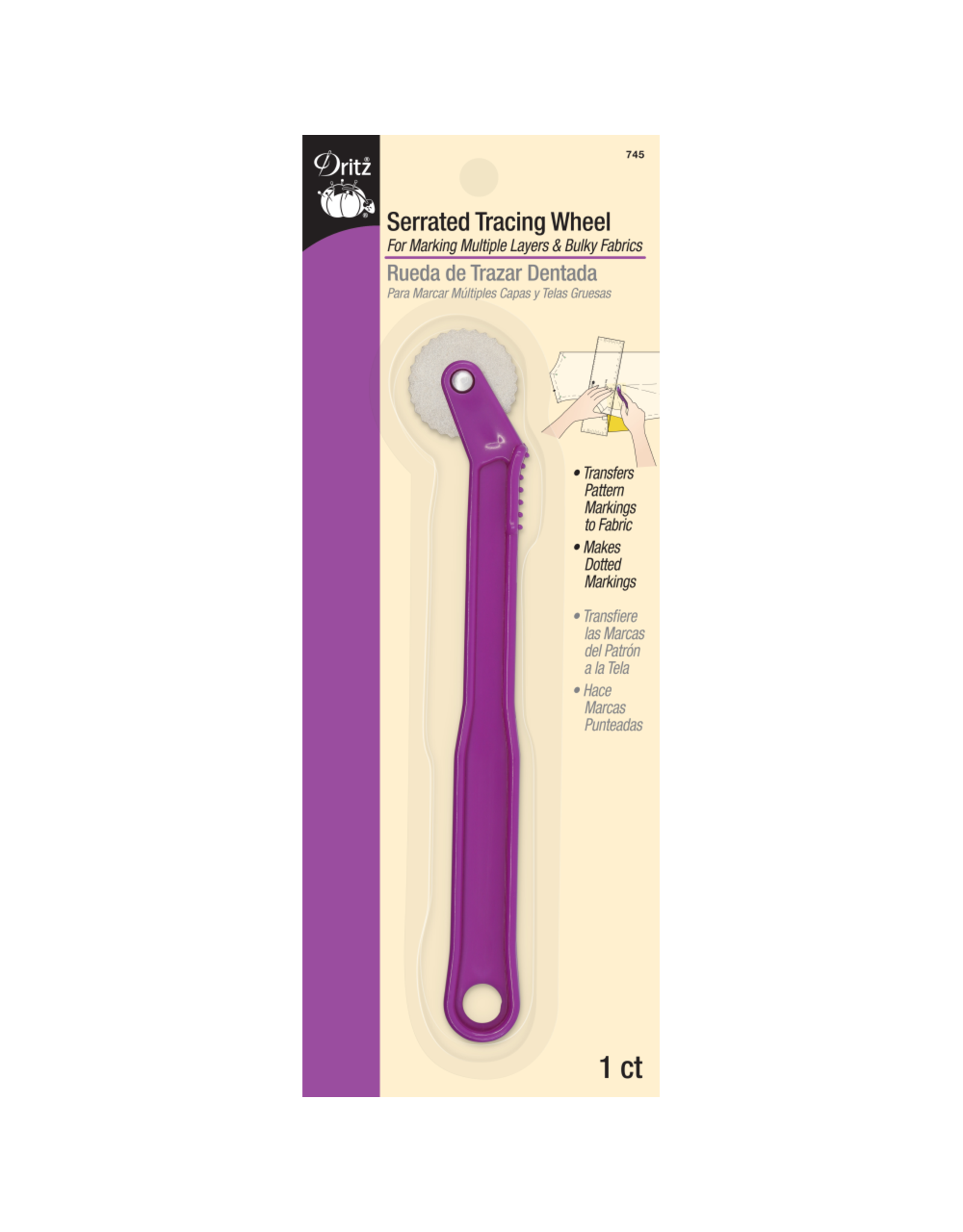 Serrated Tracing Wheel, Tracing Wheel Iron+Plastic Sewing Tools For  Transferring Patterns For Sewing For Quilting For Tracing