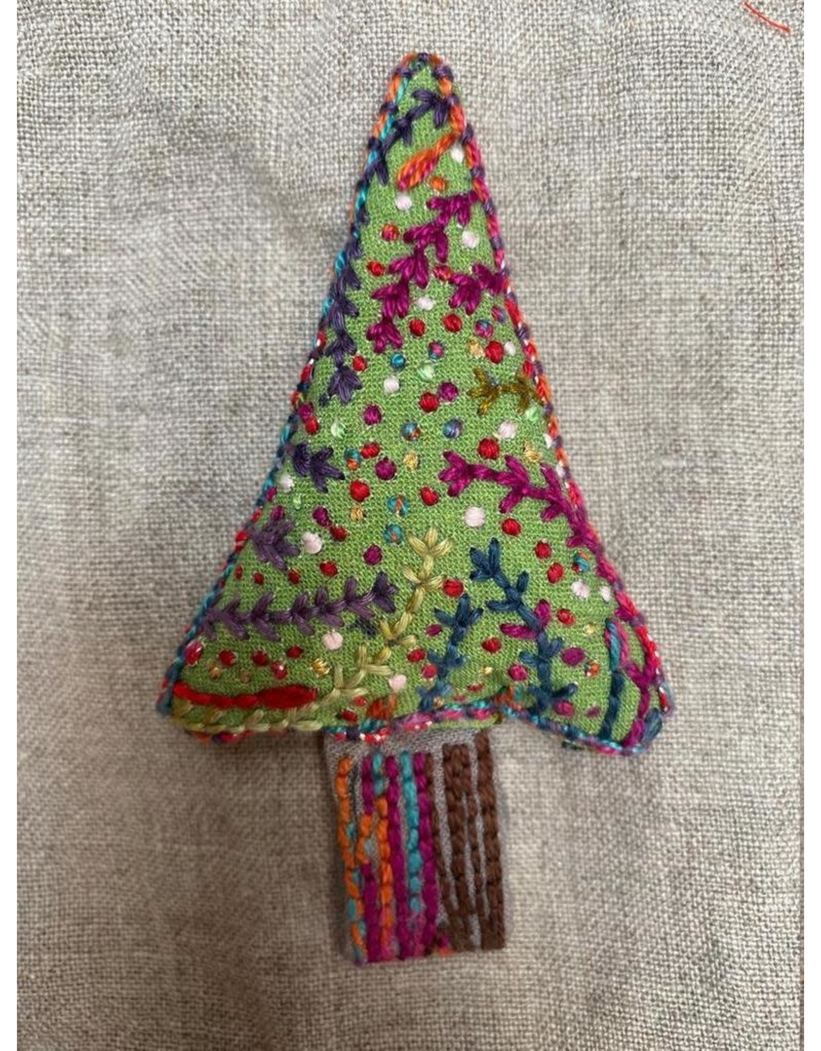 Dropcloth Samplers Christmas Tree Ornament Embroidery Sampler
