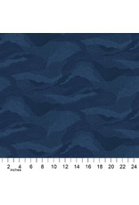 Figo Elements, Earth in Navy, Fabric Half-Yards
