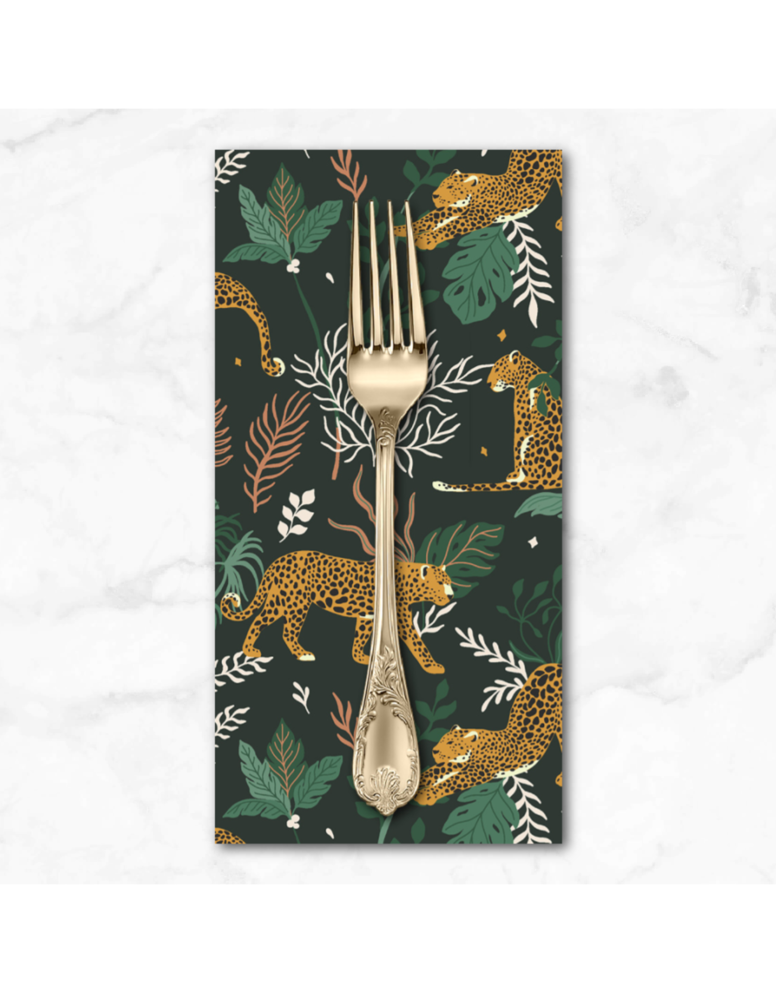 PD's RJR Collection Magic of Serengeti, Leopard in Jungle, Dinner Napkin