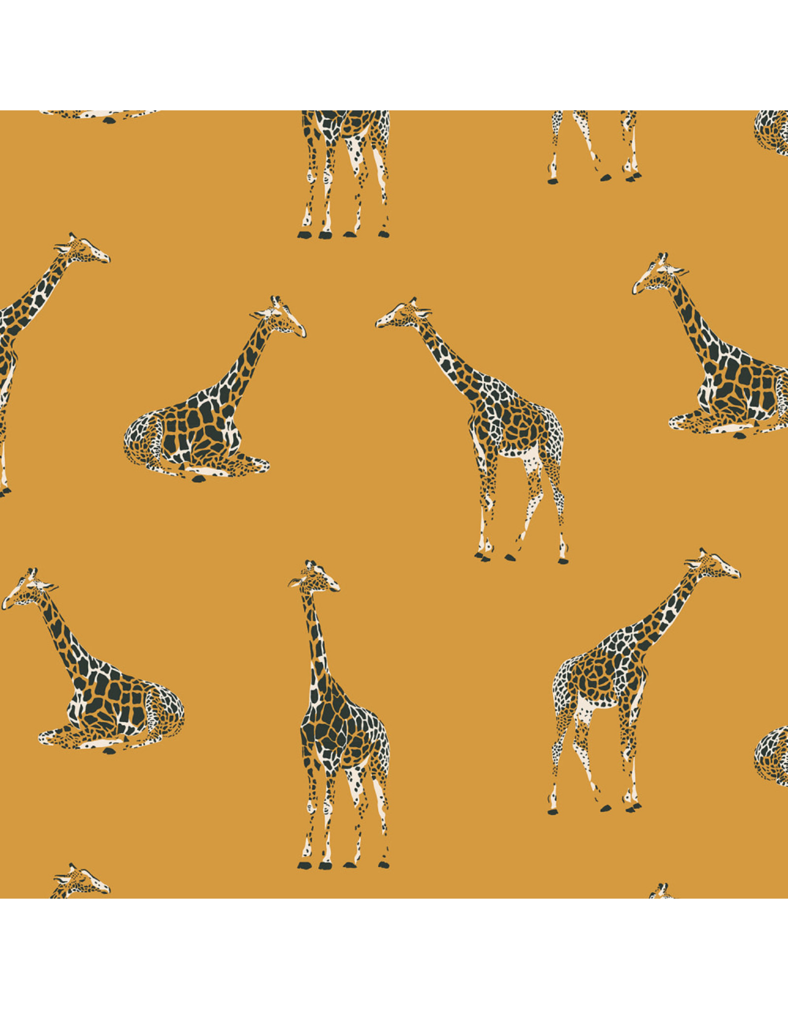RJR Fabrics Magic of Serengeti, Giraffe in Golden Vista, Fabric Half-Yards