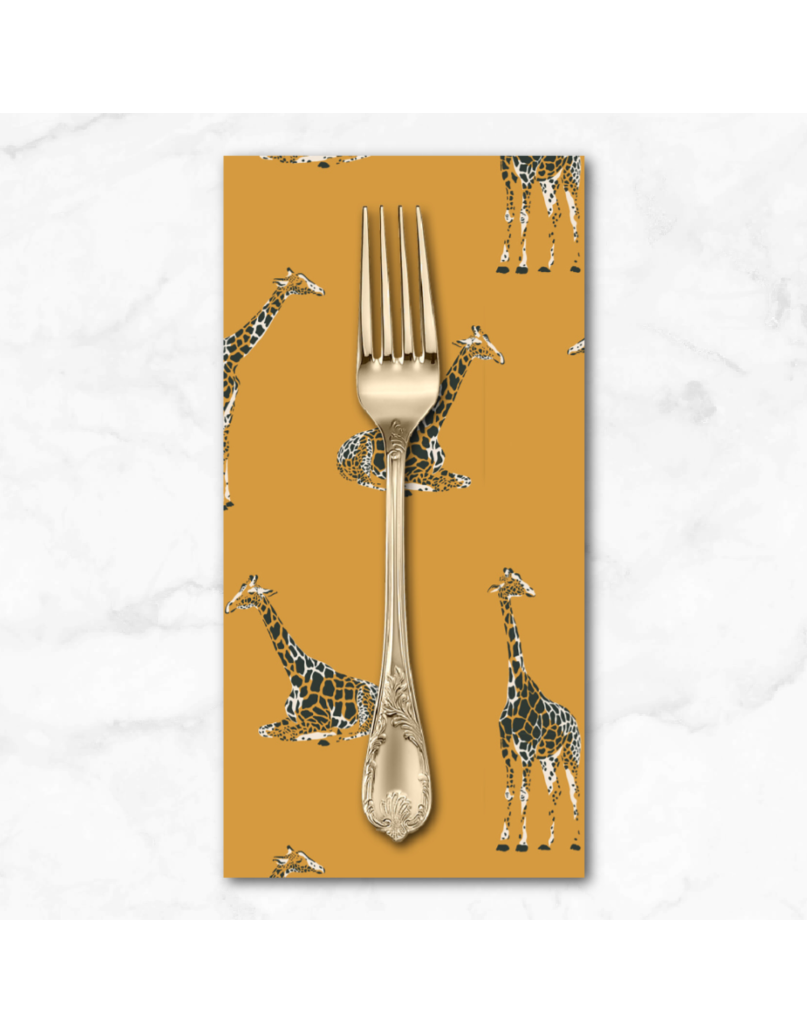 PD's RJR Collection Magic of Serengeti, Giraffe in Golden Vista, Dinner Napkin