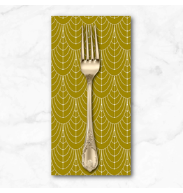 PD's Giucy Giuce Collection Century Prints, Deco Curtains in Brass, Dinner Napkin