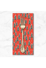 Christmas Collection Holiday Classics, Fir Trees in Red, Dinner Napkin