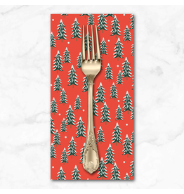 Christmas Collection Holiday Classics, Fir Trees in Red, Dinner Napkin
