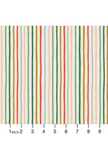 Rifle Paper Co. Holiday Classics, Festive Stripe in Multi with Metallic, Fabric Half-Yards