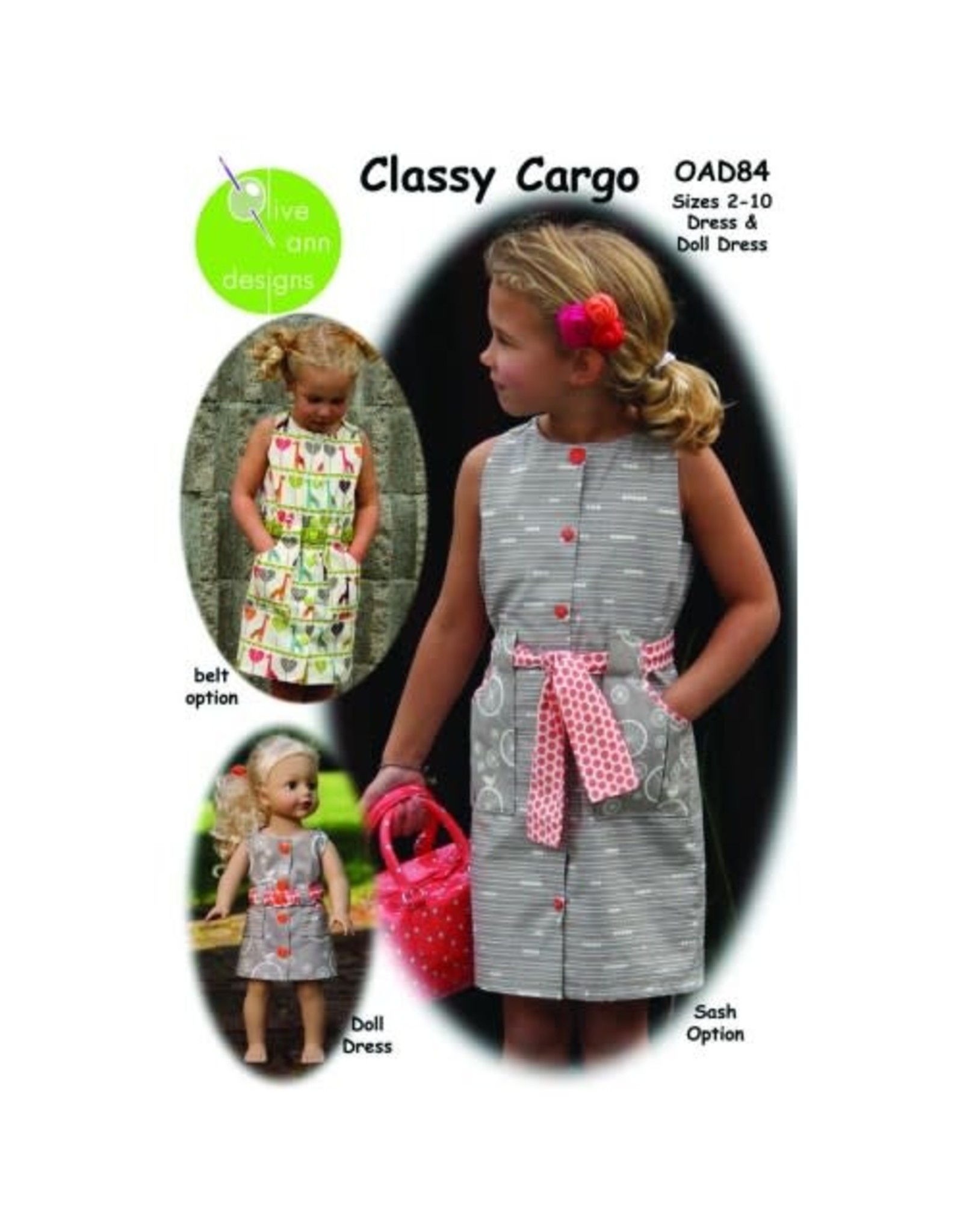 Picking Daisies Classy Cargo Dress Pattern for Girls and Dolls