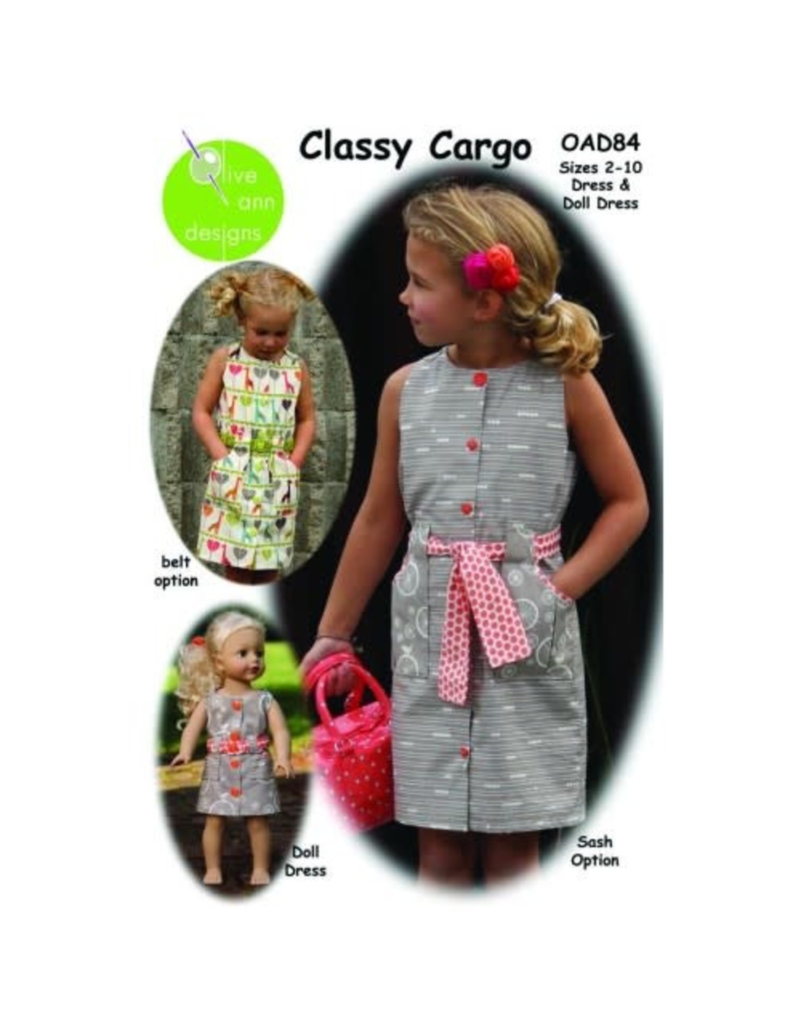 Picking Daisies ON SALE - Classy Cargo Dress Pattern for Girls and Dolls