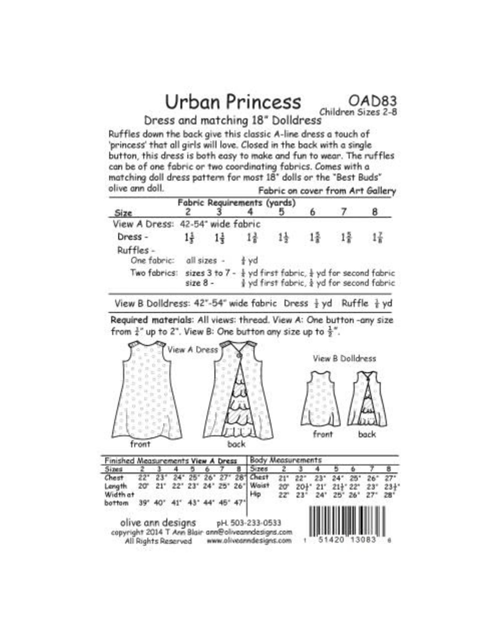 Picking Daisies Urban Princess Dress Pattern for Girls and Dolls