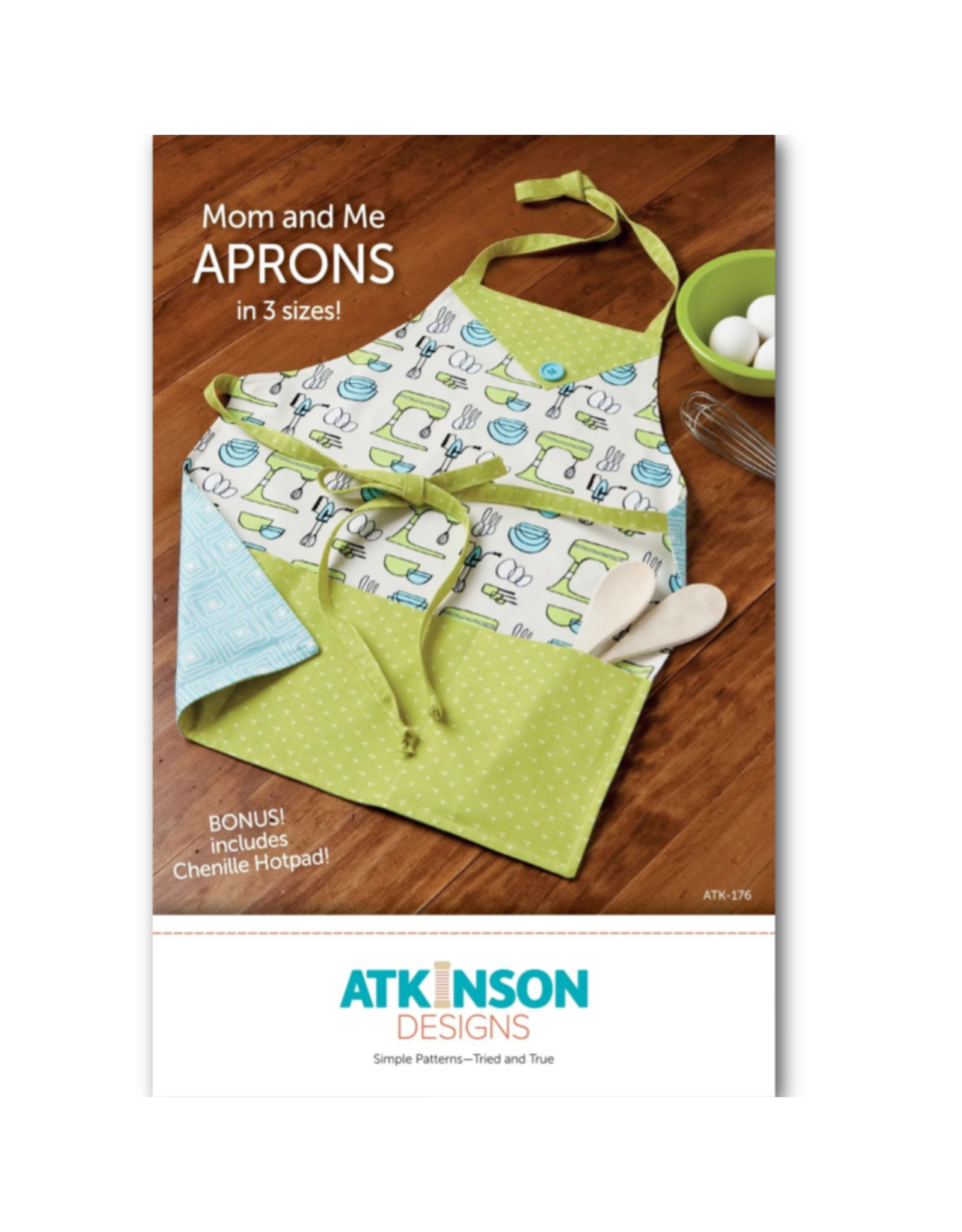 Today's Menu, Kitchen Apron with Three-section Pocket, Mommy