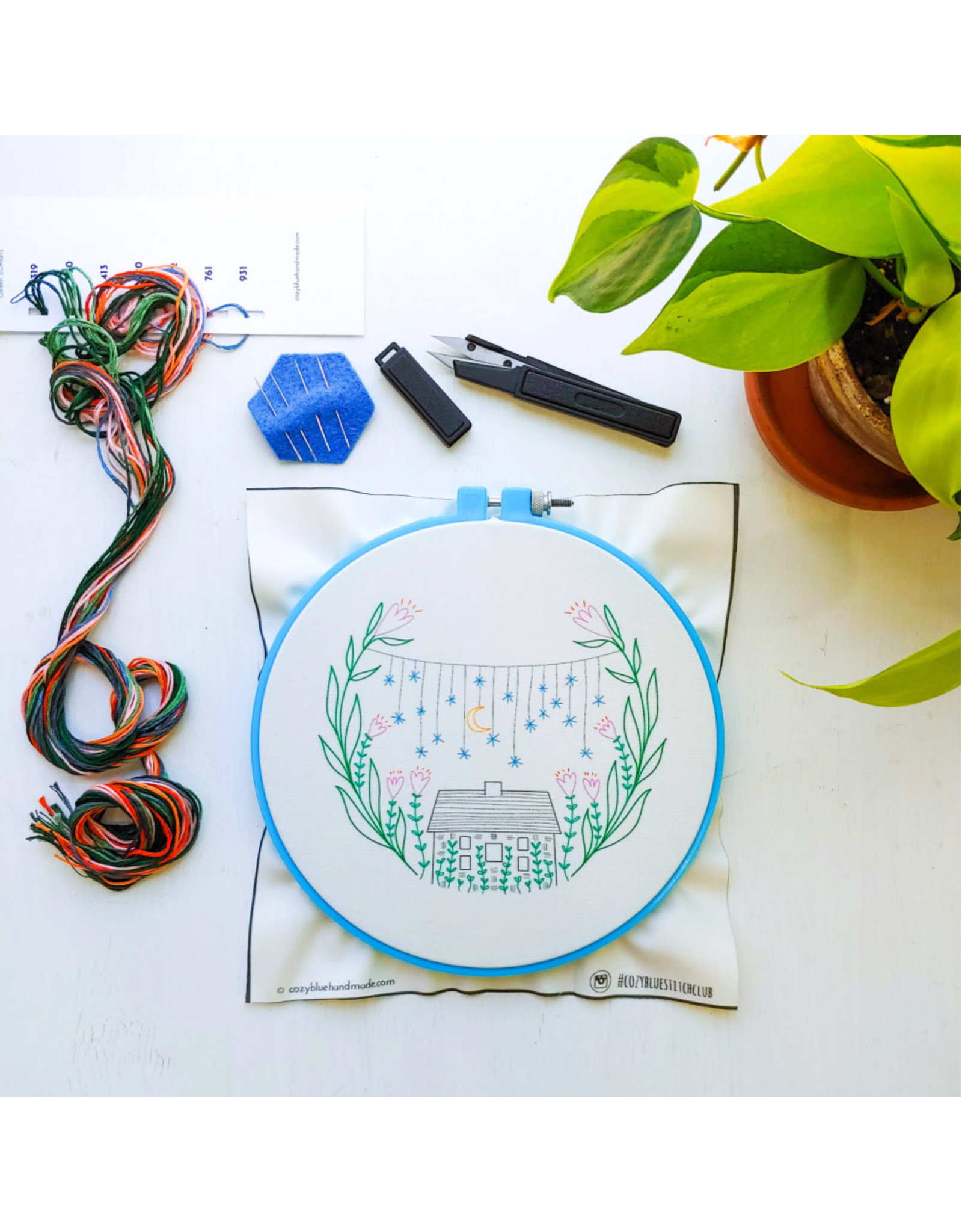 cozyblue Golden Slumbers Embroidery Kit from cozyblue