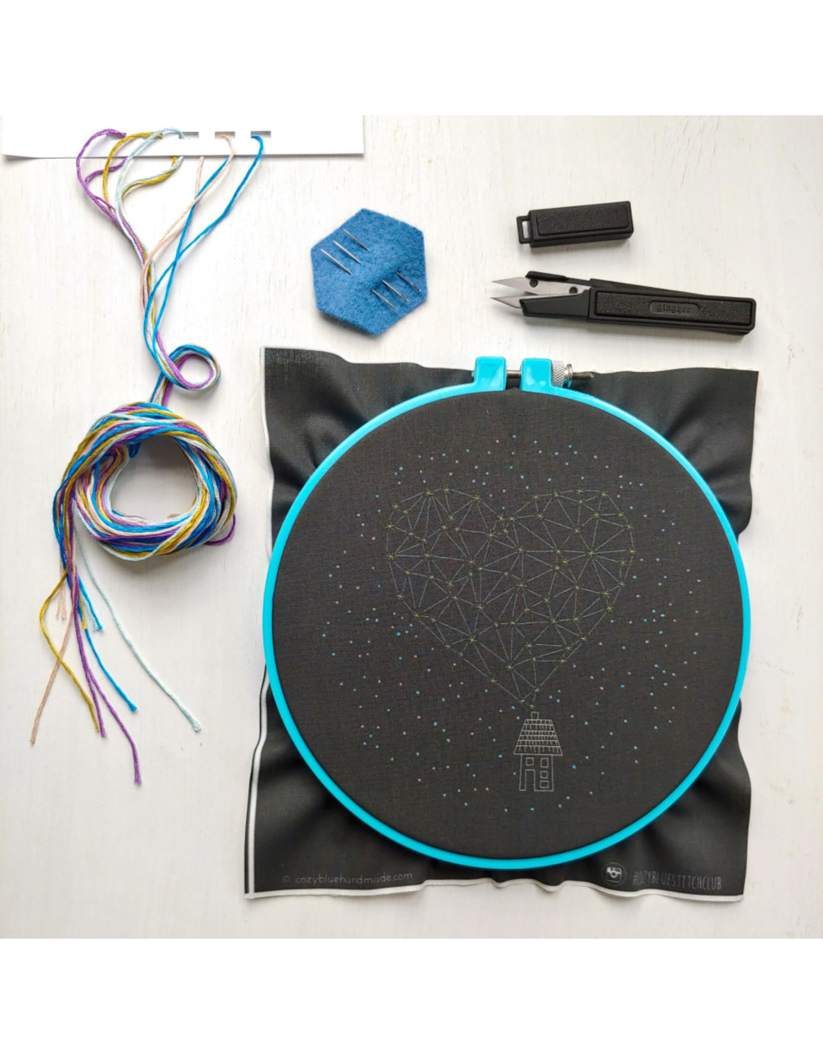 cozyblue Stargazing Embroidery Kit from cozyblue