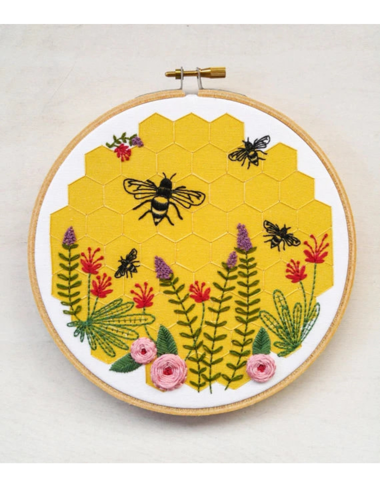 cozyblue ON ORDER-Bee Lovely Embroidery Kit from cozyblue