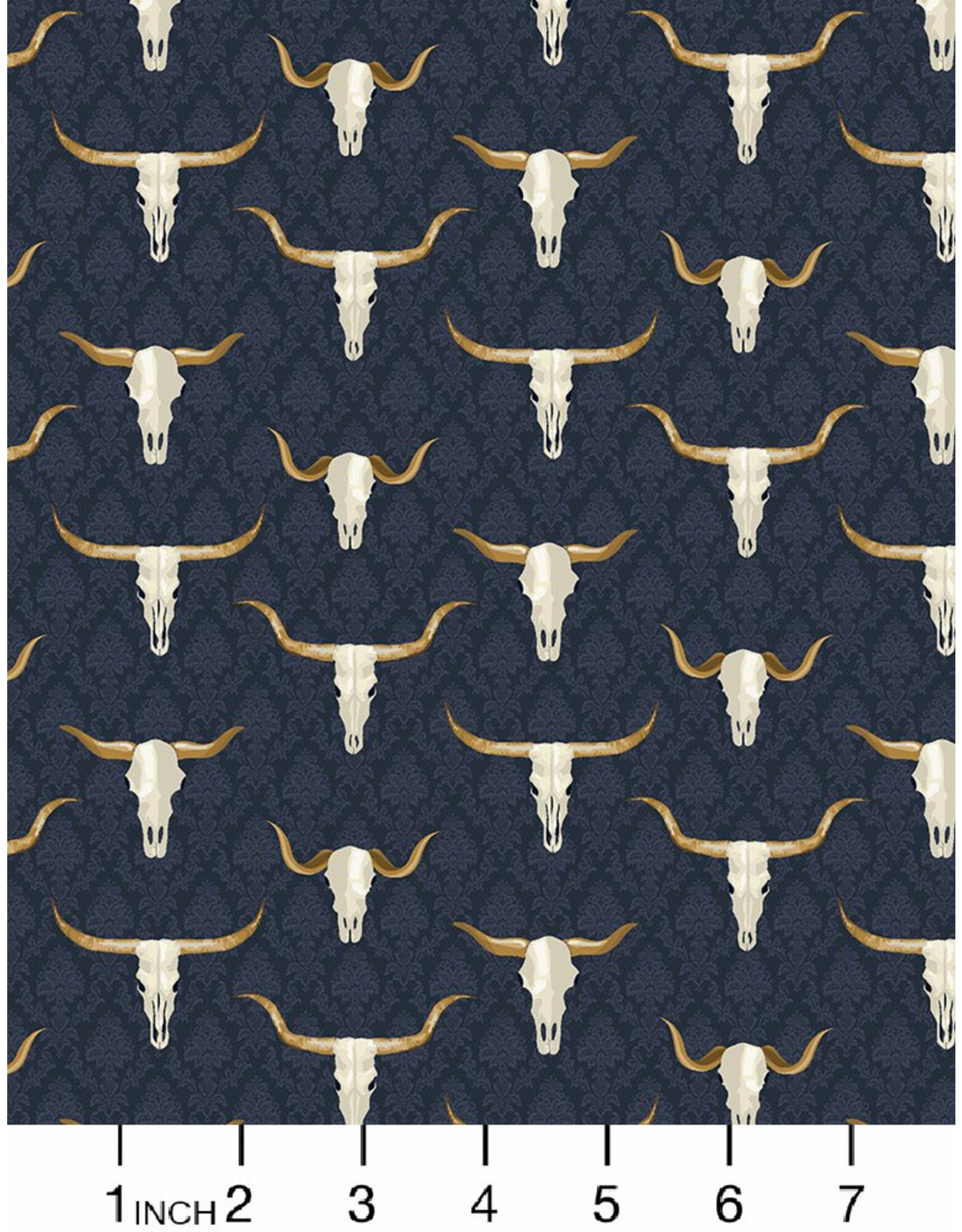 PD's Dear Stella Collection Wanted, Western Skulls in Multi, Dinner Napkin