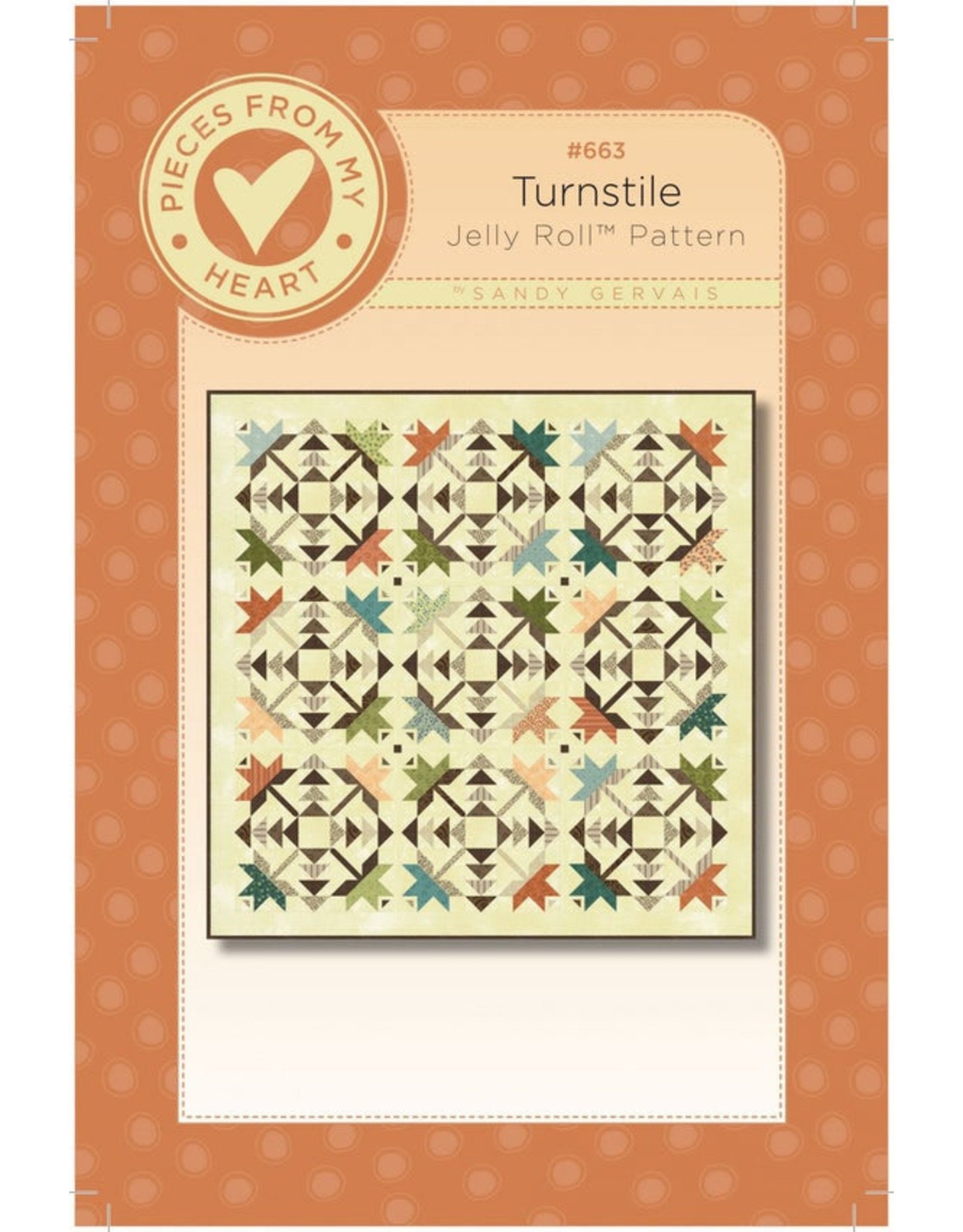 Pieces From My Heart Turnstile Quilt Pattern