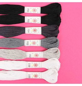 Embroidery Floss Set, Rainbow Palette - Seven 8.75 yard skeins