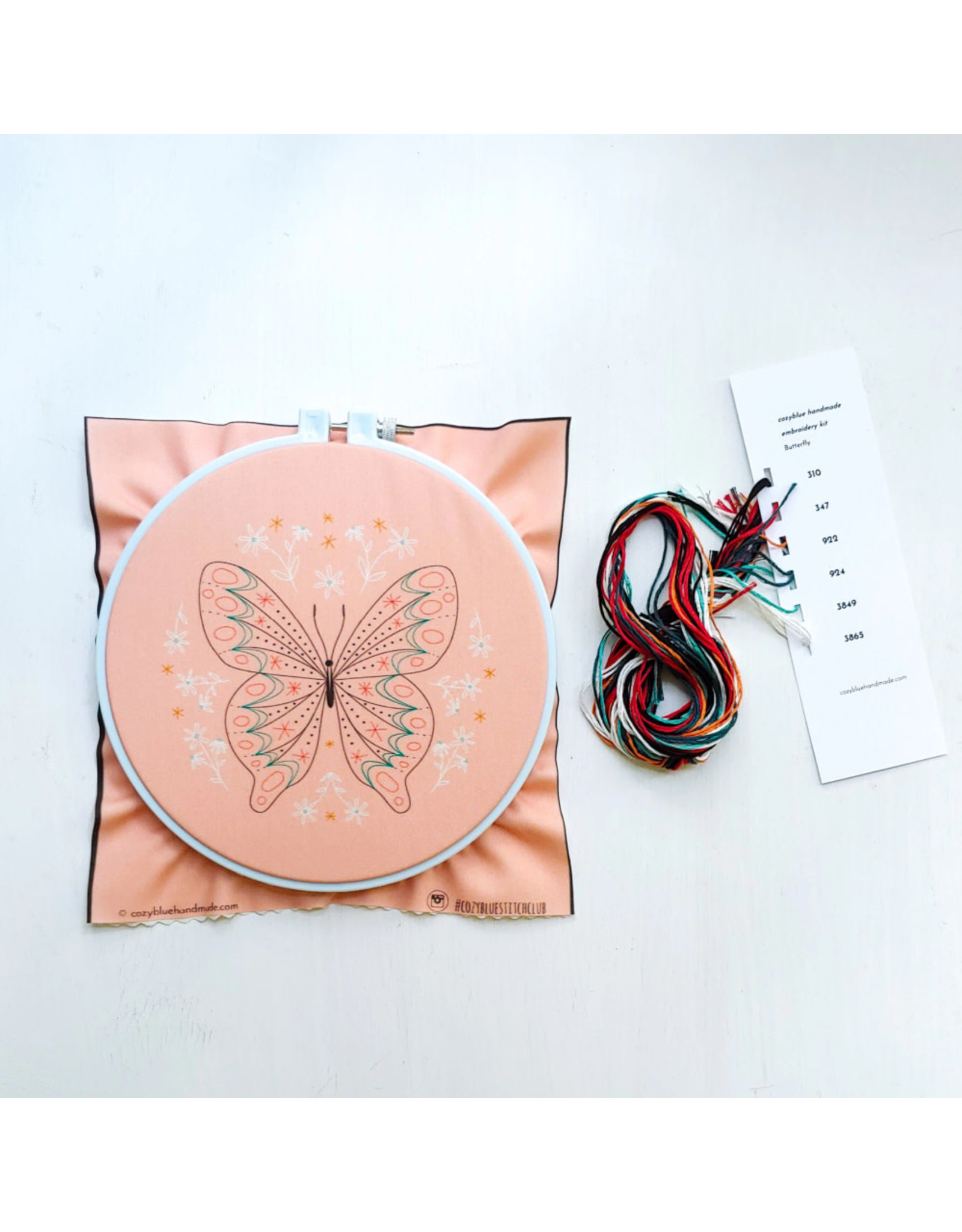 cozyblue Butterfly Embroidery Kit from cozyblue
