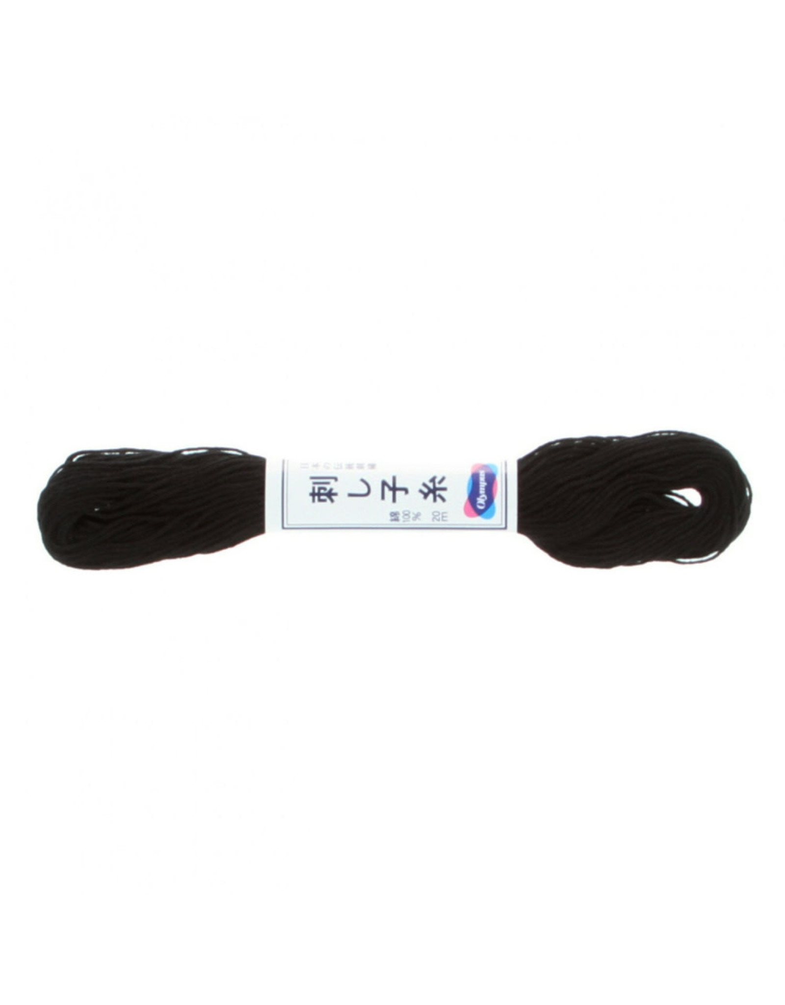 Olympus Sashiko Thread, Black, 22 yd. skein, 100% Cotton