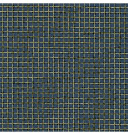 Carolyn Friedlander Collection CF Metallic, Dot Grid in Chalkboard, Fabric Half-Yards