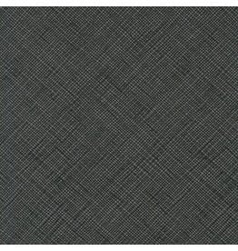 Carolyn Friedlander Collection CF Architextures, Crosshatch in Onyx, Fabric Half-Yards