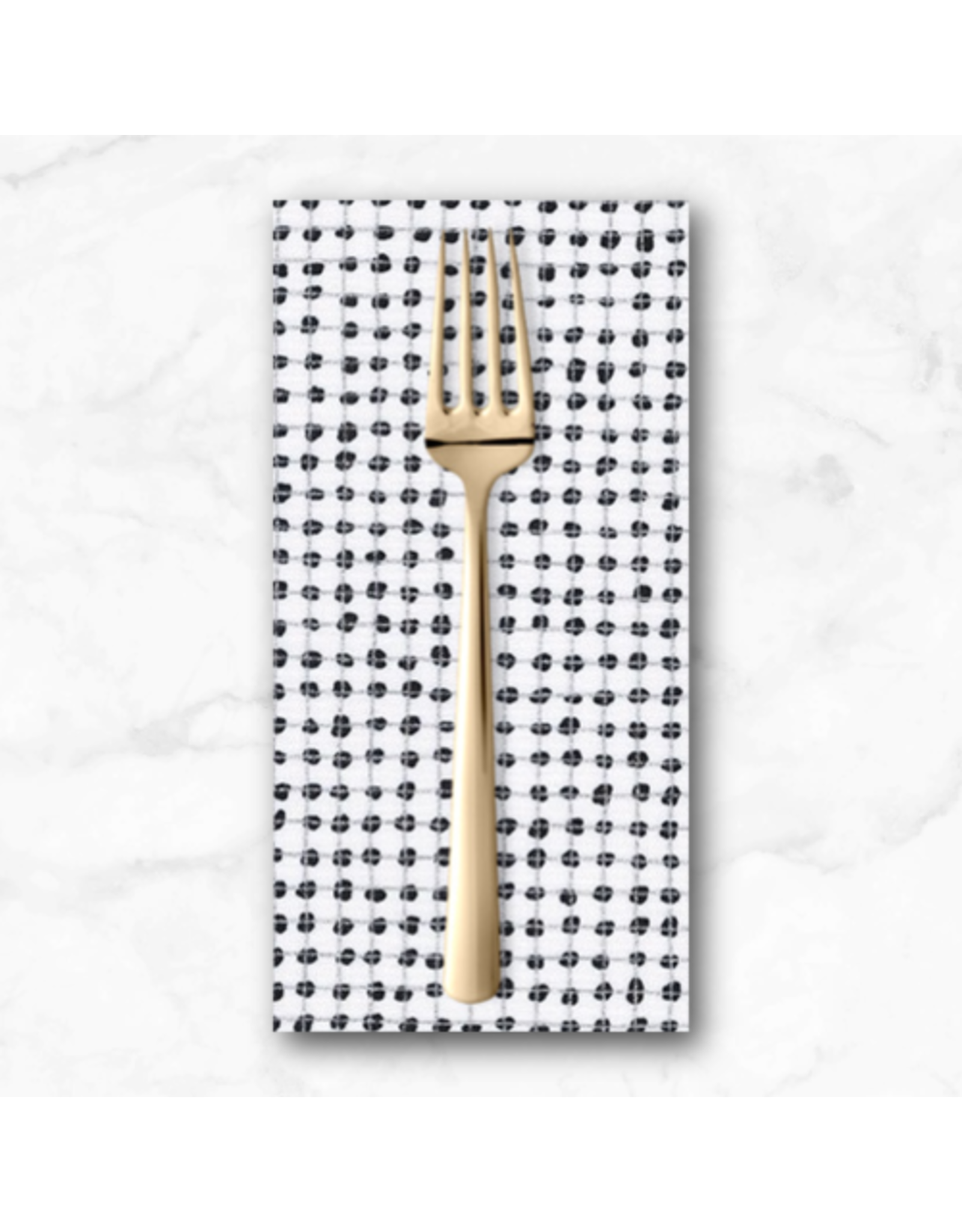 PD's Carolyn Friedlander Collection Collection CF Metallic, Dot Grid in Snow, Dinner Napkin