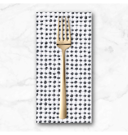 PD's Carolyn Friedlander Collection Collection CF Metallic, Dot Grid in Snow, Dinner Napkin
